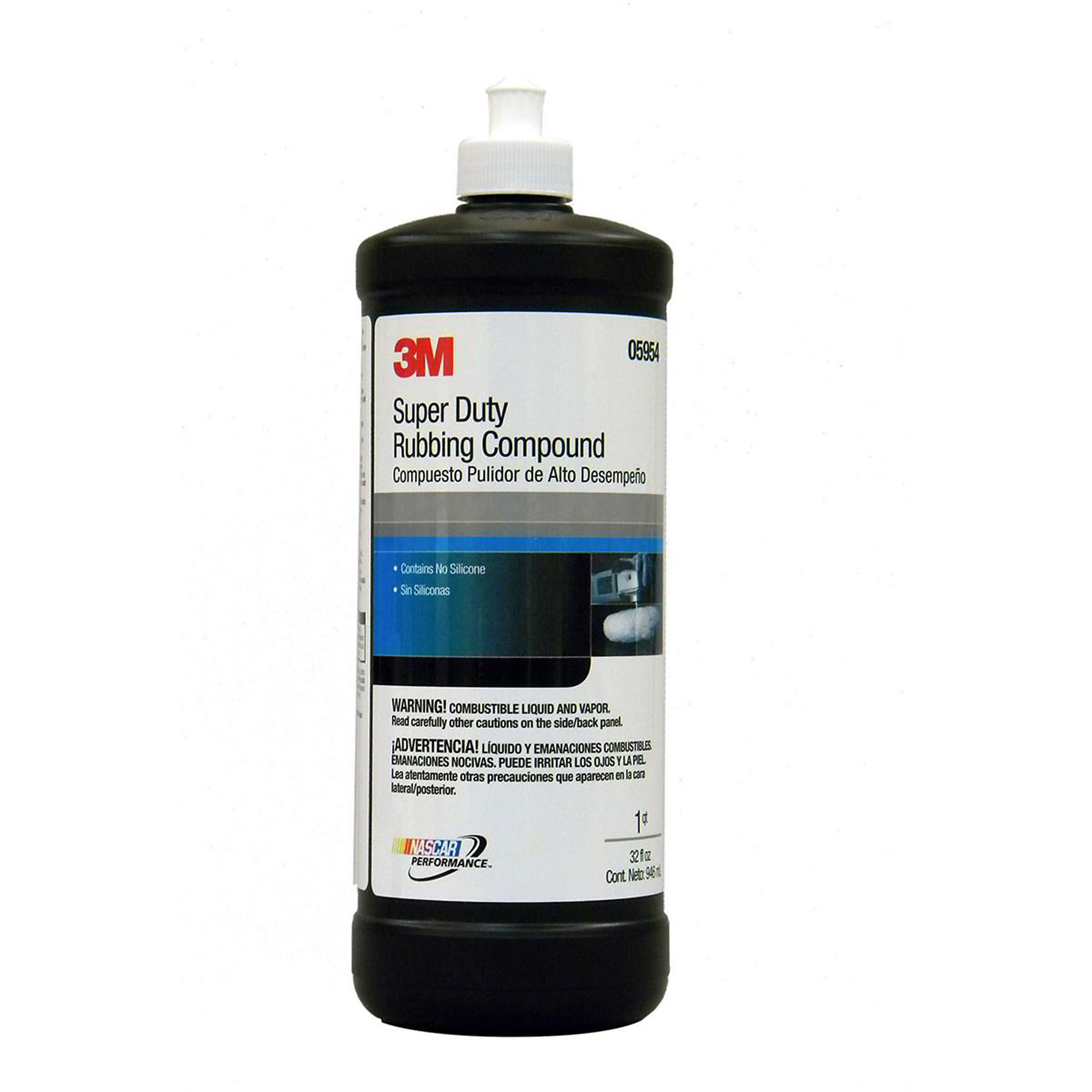 3M Super Duty Rubbing Compound — Quart, High Gloss, Low Swirl, Model# MMM5954